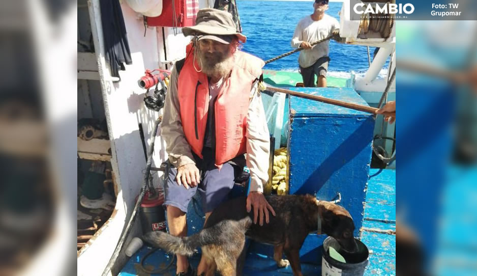 Barco de Atún Tuny rescata a náufrago y a su perrita en el Océano Pacífico