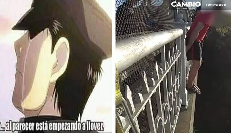 VIDEO: ¡Lágrimas masculinas! Policía rompe en llanto tras evitar que joven se tire de un puente
