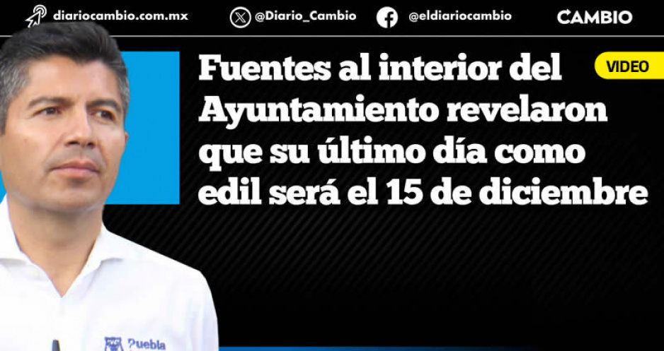 Bota Lalo Rivera la alcaldía con apenas 26 meses de edil; sólo cubrió 2/3 partes del periodo