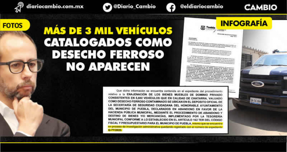 Se robaron miles de autos del corralón Municipal: en la mira ex funcionarios panistas y morenistas; Contraloría investiga