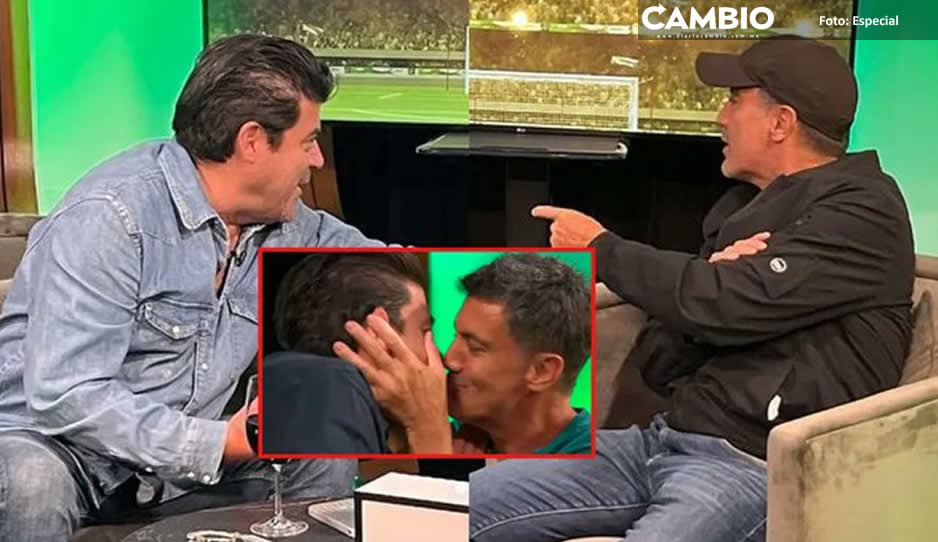 &quot;Burro&quot; Van Rankin y Juan Carlos se besan en pleno programa en vivo