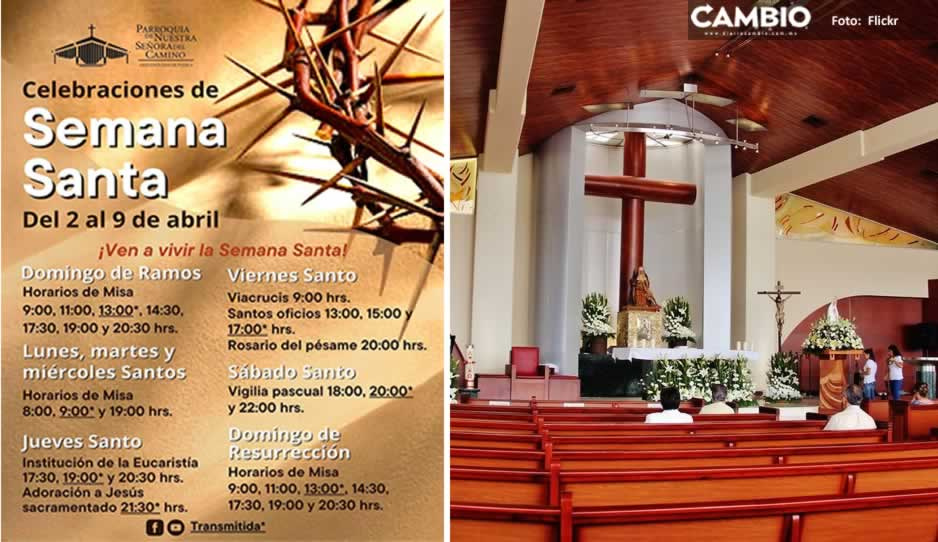 Parroquia de Nuestra Señora del Camino invita a feligreses a las actividades de Semana Santa