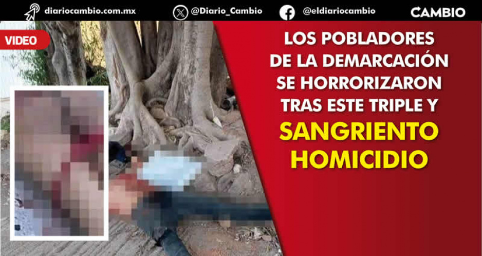 Horror y sangre en Chiautla de Tapia: abandonan 3 cadáveres con narcomensajes en un par de horas