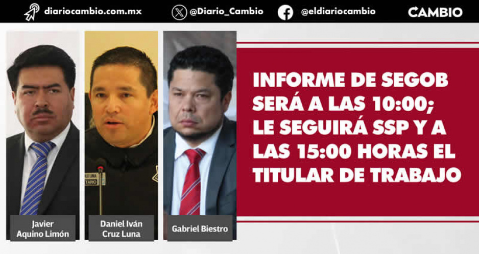 Arranca glosa del Primer Informe con Gobernación, SSP y ST ante el Congreso