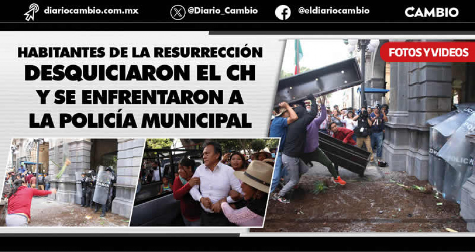La Resurrección detona caos en Palacio Municipal: zafarrancho, detenciones y hasta un secuestro