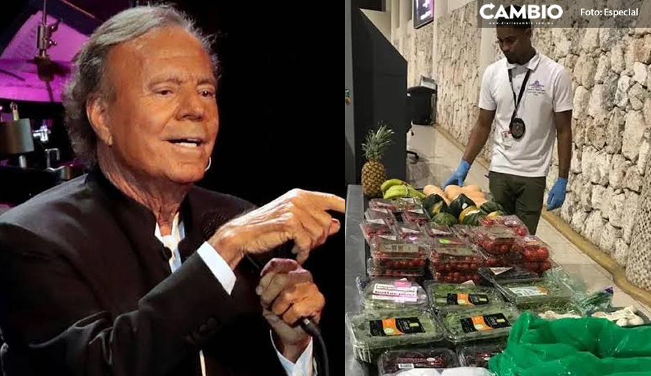 ¡Aprovechó el ofertón! Decomisan 43 kilos de fruta y verdura a Julio Iglesias en aeropuerto (VIDEO)