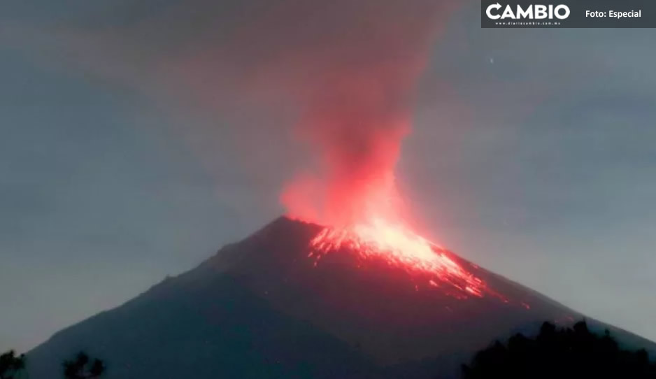 VIDEO: Así fue la última erupción del volcán Popocatépetl