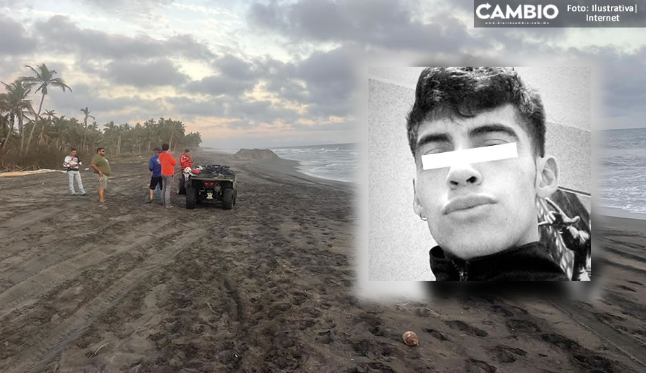 Hallan cadáver de Manuel Fermín, poblano arrastrado por el mar en Colima