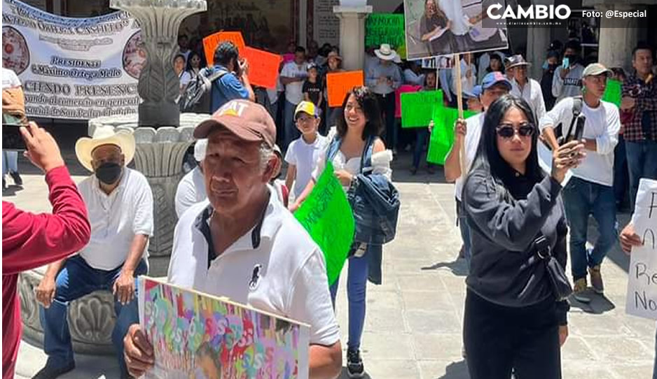 Manifestación de comerciantes en San Pedro tuvo trasfondo político: Gobernación de Cholula