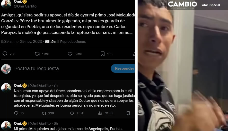 Cuenta fake hace de las suyas: guardia golpeado por mirrey no se llama José, sino Jonathan