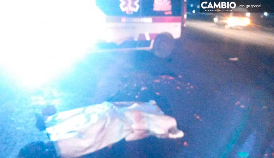 Muere atropellado al intentar pasar la federal Puebla-Tehuacán en Amozoc