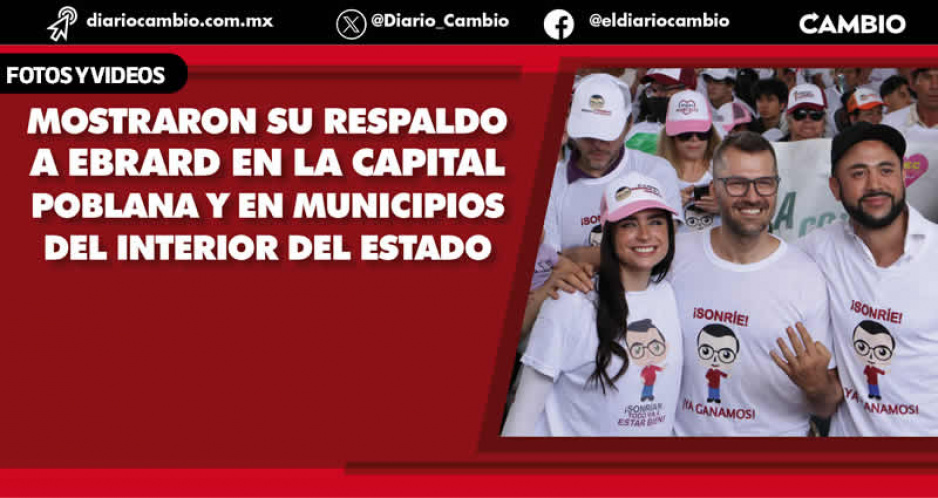 JC Natale encabeza cierre de recorridos de Ebrard en Puebla con 5 mil poblanos en Los Fuertes