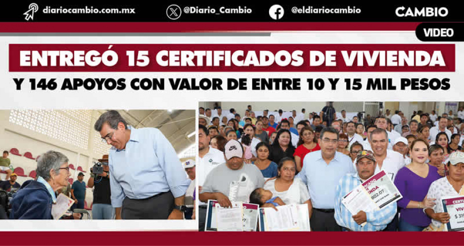 SS no deja solo a los damnificados por Otis en Venustiano Carranza, acude a dar apoyos