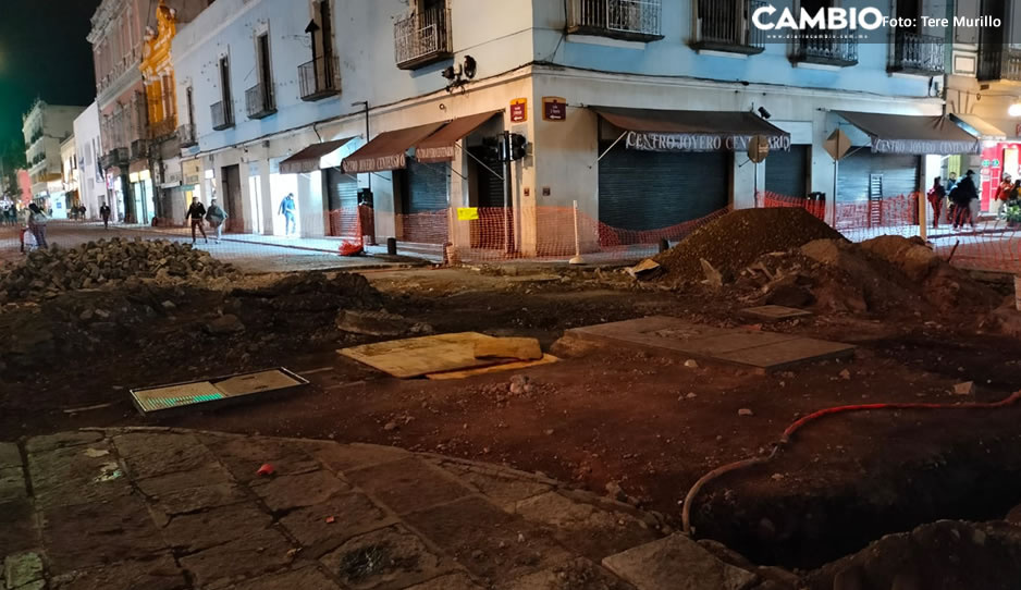 Ayuntamiento e INAH revisarán clausura de obras en la 2 Oriente del Centro Histórico