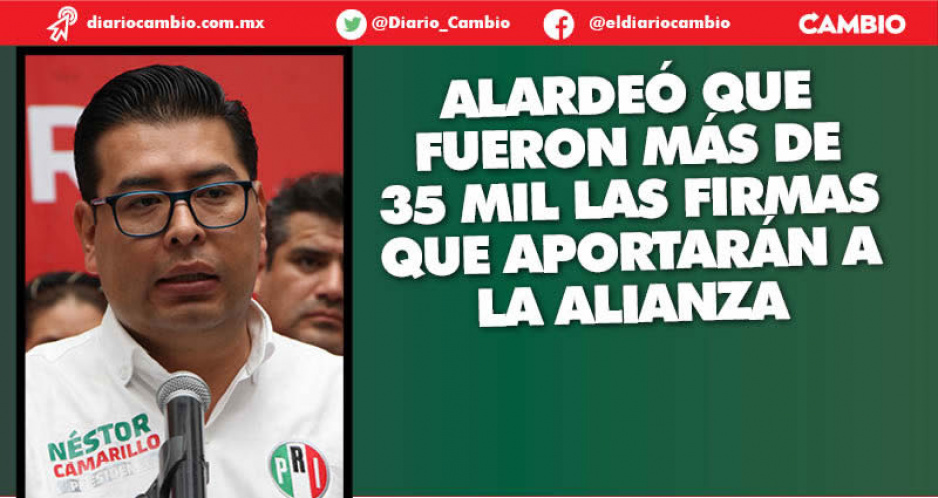 Néstor se engalla: no recolectamos 20 mil firmas fueron 35 mil para aspirantes del FAM