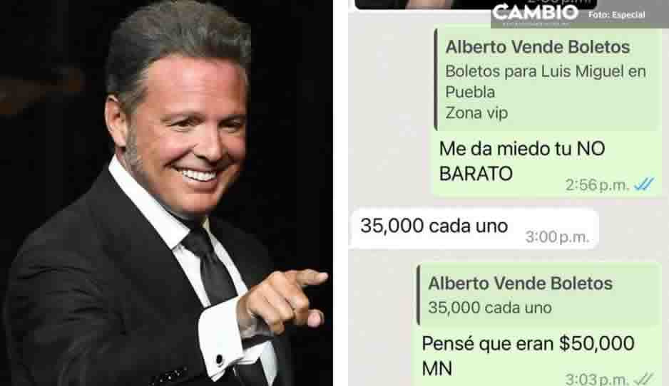 Revenden boletos VIP para el concierto de Luis Miguel en…¡35 mil pesos!