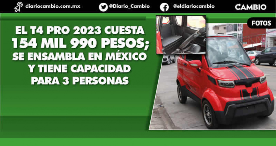 En Puebla se vende el carrito eléctrico, pero no cuesta 20 mil pesos