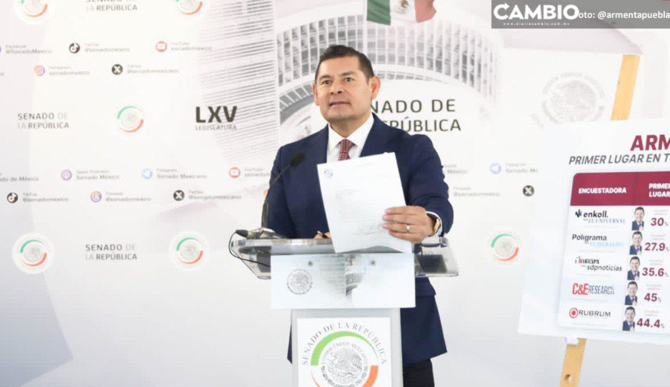 Senado amarra a Armenta al escaño: no dan trámite a su licencia    