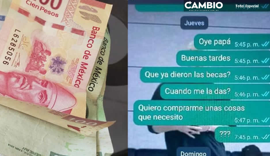 ¡Padre del año! Roba beca de su hija y termina bloqueándola