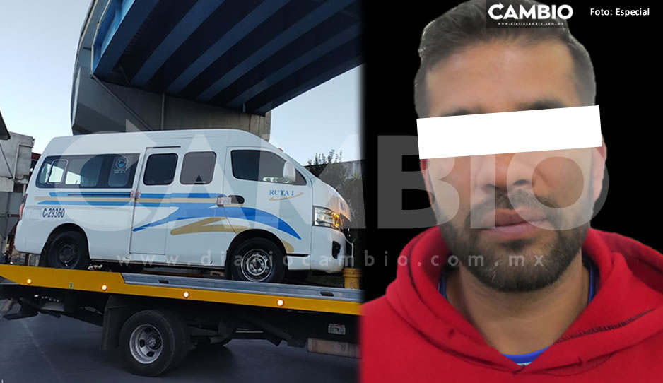 ¡Chofer de día, ladrón de noche! Detienen a Arturo por robo a casa habitación en Teziutlán