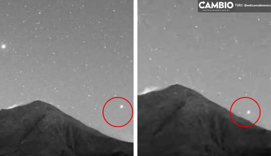 VIDEO: ¡Señales! Avistan extraños objetos sobrevolando el volcán Popocatépetl