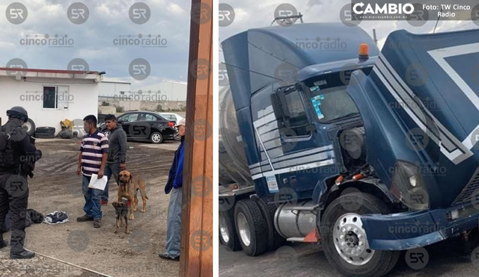 Comando armado irrumpe pensión de tráileres en Coronango; secuestran a una persona
