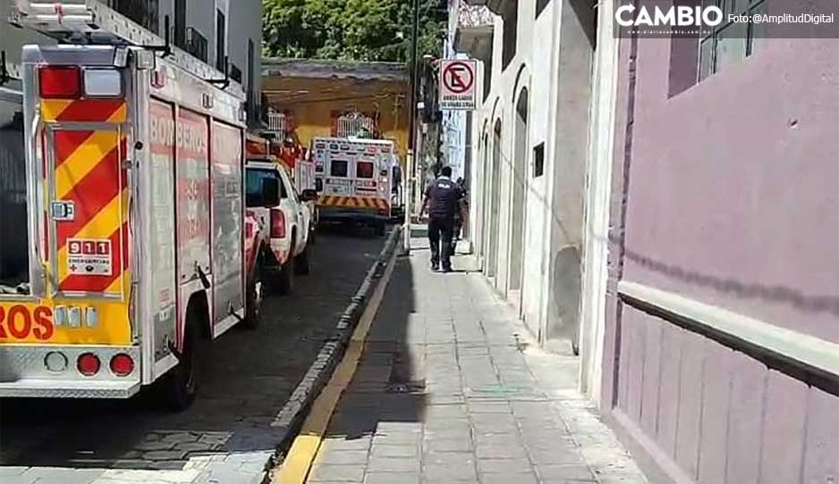 Colapsa elevador en hotel del centro de Atlixco: Hay dos heridos