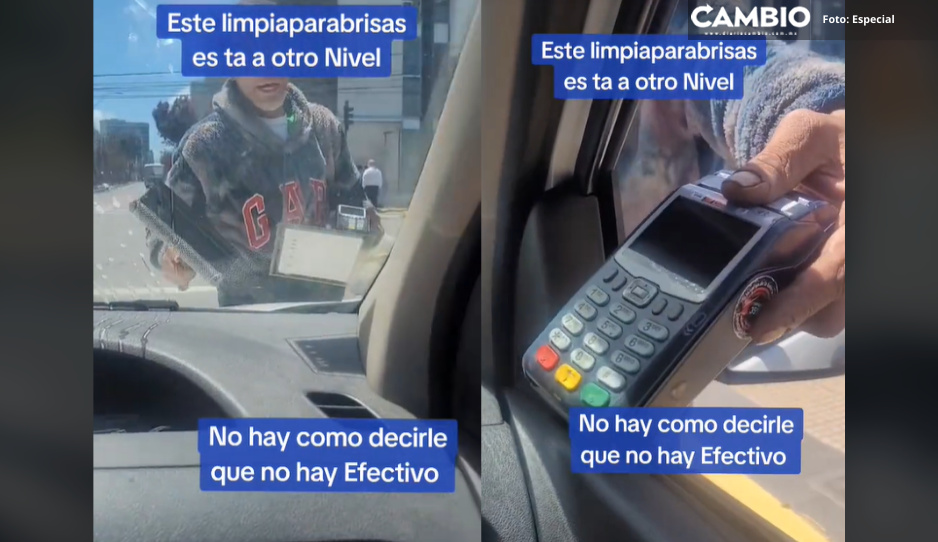 ¡Actualizarse o morir! Limpiaparabrisas acepta pago con tarjeta (VIDEO)