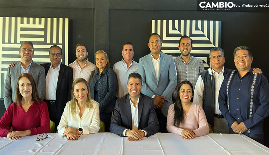 Cúpula poblana de PAN se reúne con Lalo Rivera de cara al proceso electoral