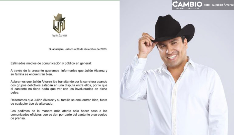 ¿Julión Álvarez sufrió ataque armado? Esto es lo que dice el cantante