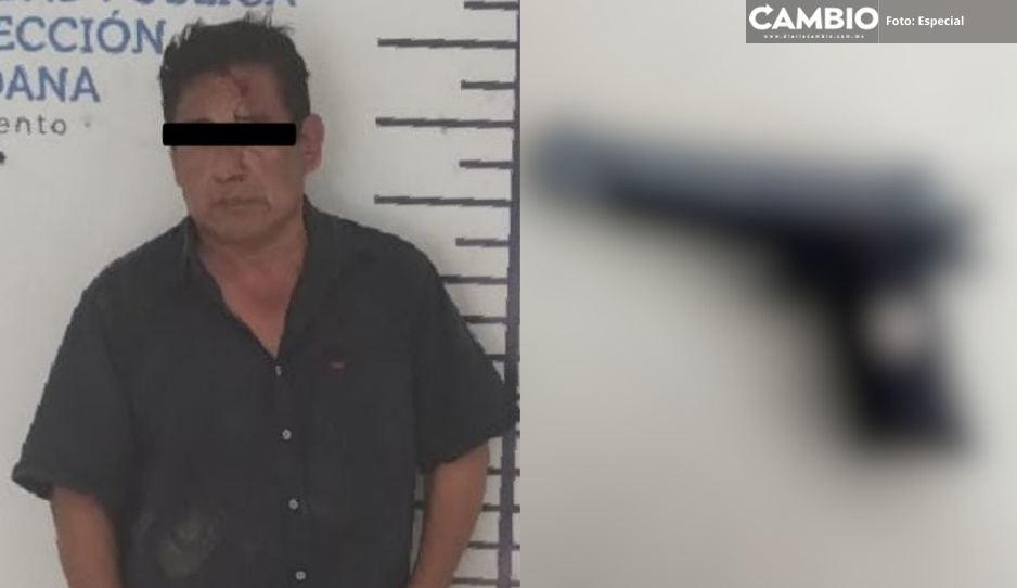 Detienen a Isauro N. por robo a negocio y vehículo en San Andrés Cholula