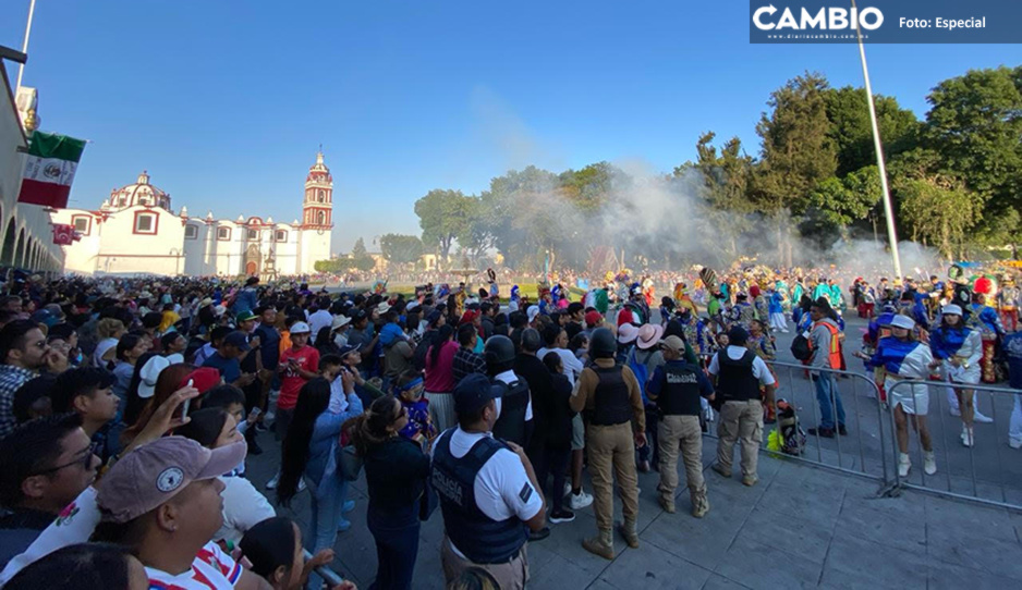 Cholula se llenó de colores con la participación de 3 mil danzantes en el Carnaval (VIDEO)