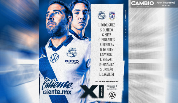 ¡Cavallini y Ormeño juntos! Este es el XI inicial con el que Club Puebla busca ganarle a Pachuca