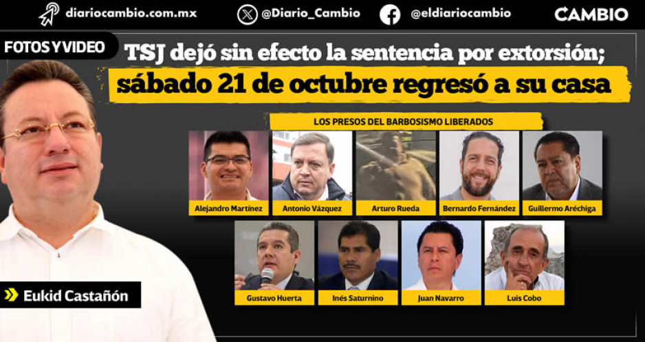Sale de la cárcel otro preso político: exoneran a Eukid Castañón del delito de extorsión
