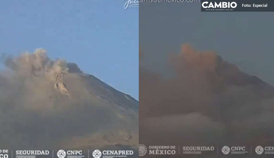 ¡Ya cálmese Don Goyo! Popocatépetl incrementa actividad  (VIDEO)