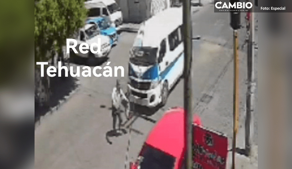 Chofer de ruta 40 atropella y mata a abuelito en Tehuacán