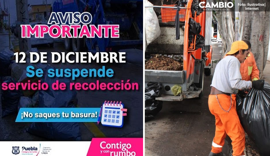 ¡Atento guadalupano! Ayuntamiento suspenderá recolección de basura el 12 de diciembre