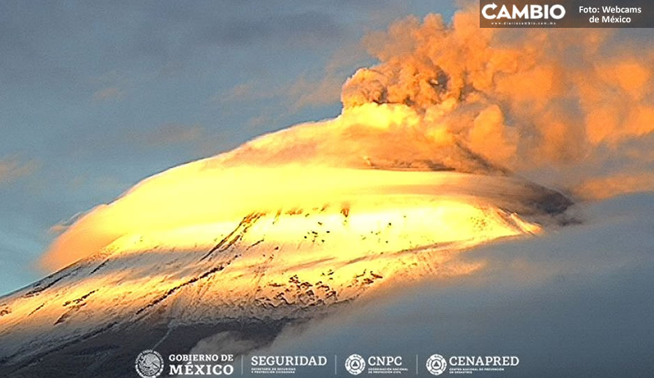 VIDEO: ¡Espectacular! Así amaneció nevado el volcán Popocatépetl tras Frente Frío 13