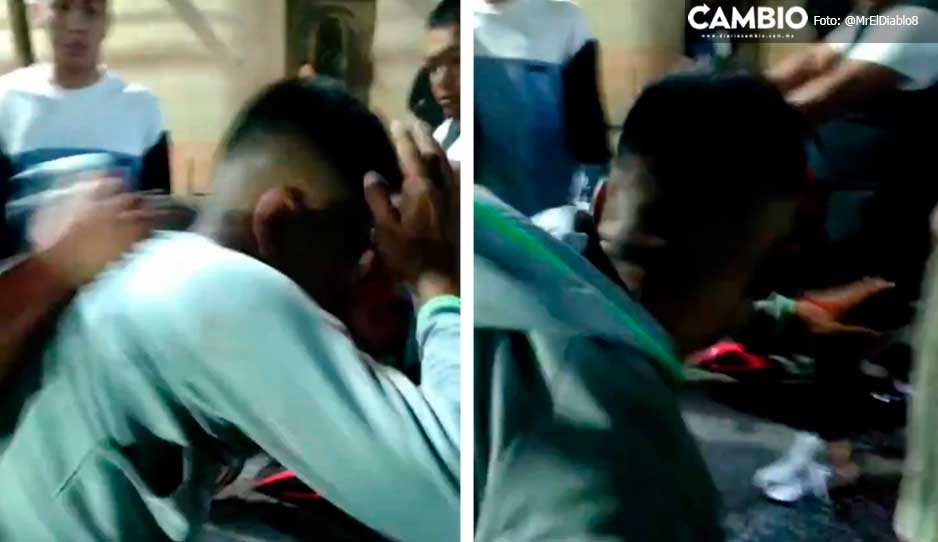 VIDEO: ¡Hartos de la inseguridad! Vecinos atan a poste a ladrón y le dan tremenda tunda