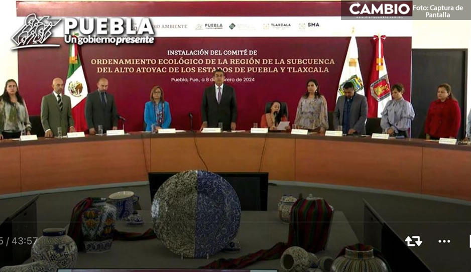 Gobierno de Puebla instala comité de Ordenamiento Ecológico del Atoyac (VIDEO)