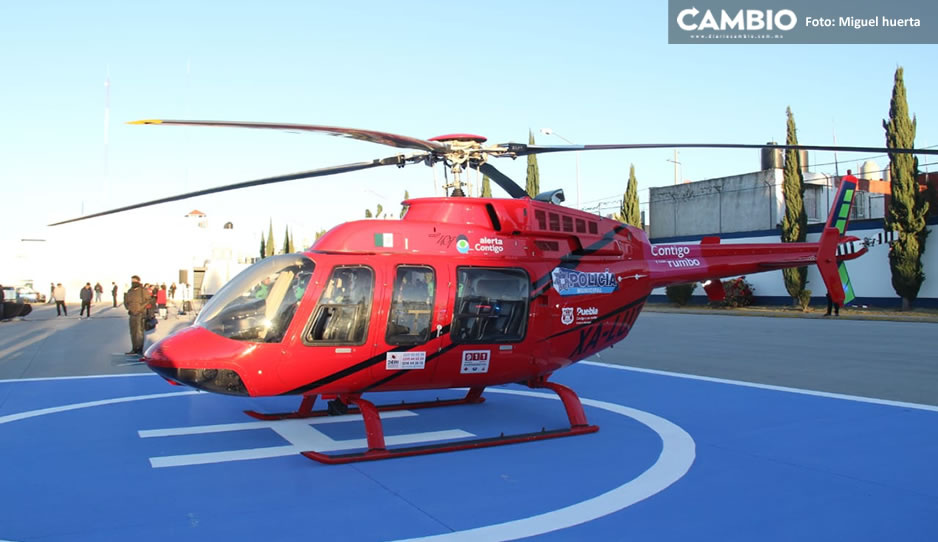 114 mil pesos diarios costará a los poblanos el sobrevuelo de seguridad con “Arcángel”