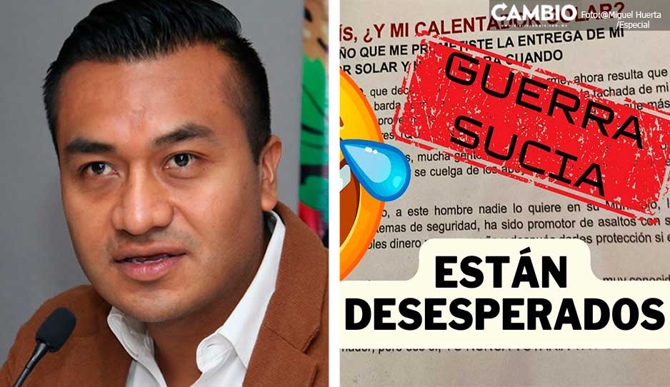 Acusa Roberto Solís campaña negra en su contra en Huejotzingo