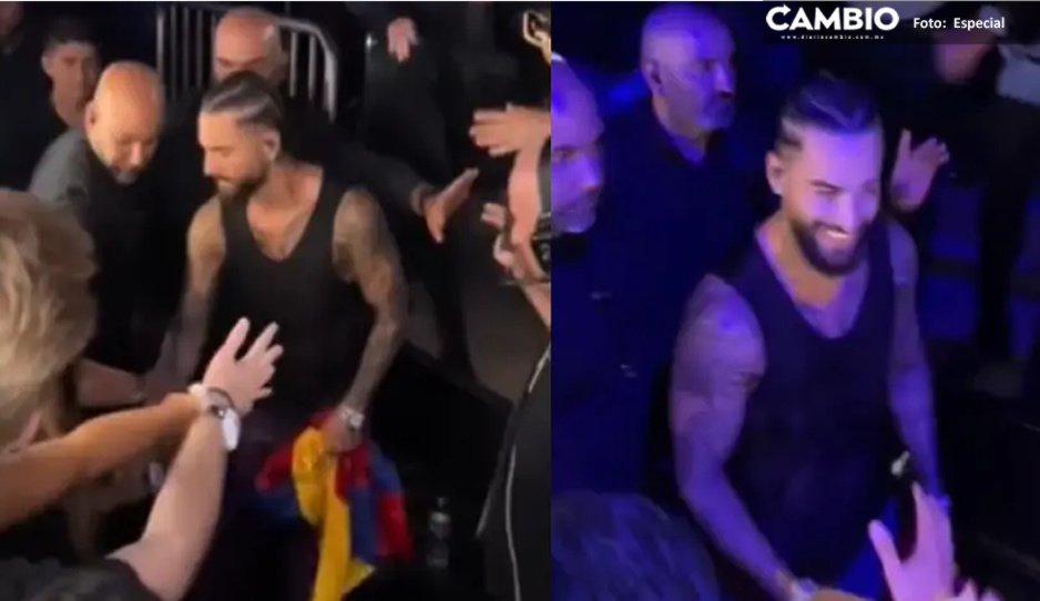VIDEO: Maluma fue acosado por una fan; lo intenta tocar en zona íntima