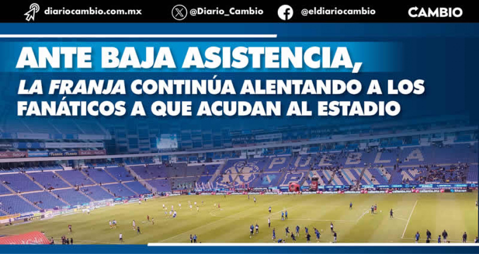 Junta más el de las cemitas: Club Puebla registra pírricas asistencias en sus tres partidos como local