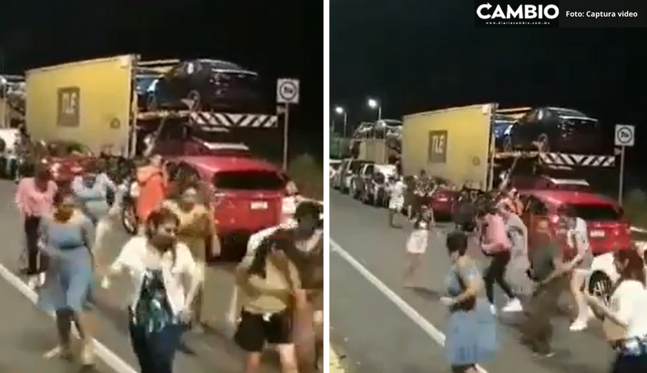 ¡Se armó!  Automovilistas bailan “Payaso del Rodeo” tras quedar varados en la Siglo XXI (VIDEO)