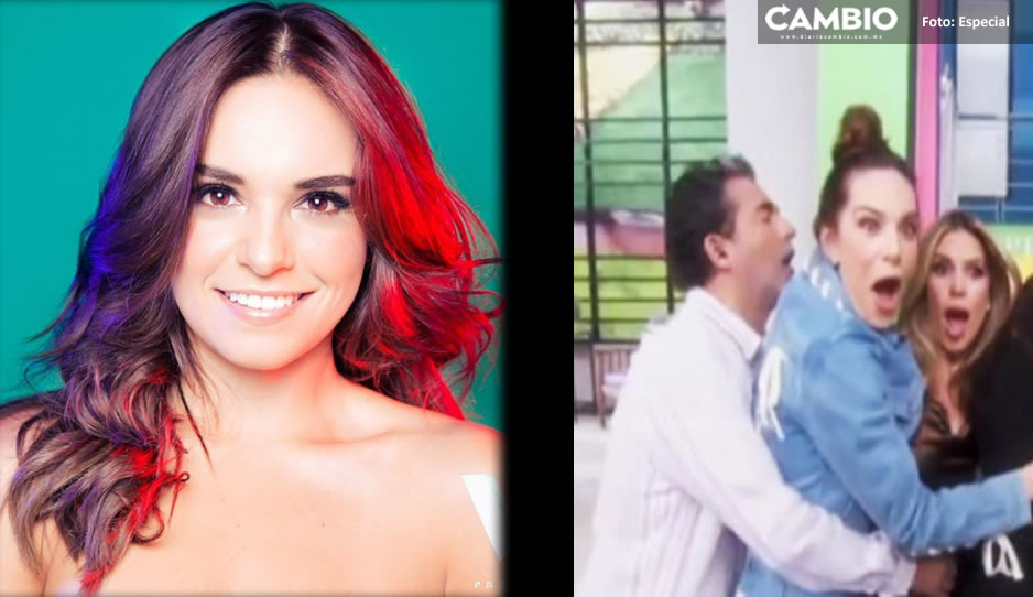 Tania Rincón se pone incómoda con abrazo de Raúl Araiza (VIDEO)