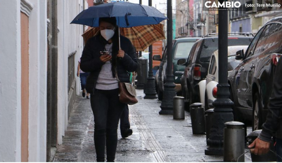 ¡Adiós calor! Prevén lluvias fuertes en Puebla este lunes