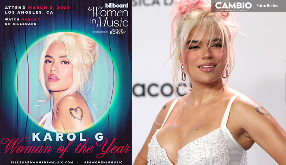 ¡Bravo Bichota! Karol G es nombrada mujer del año por Billboard