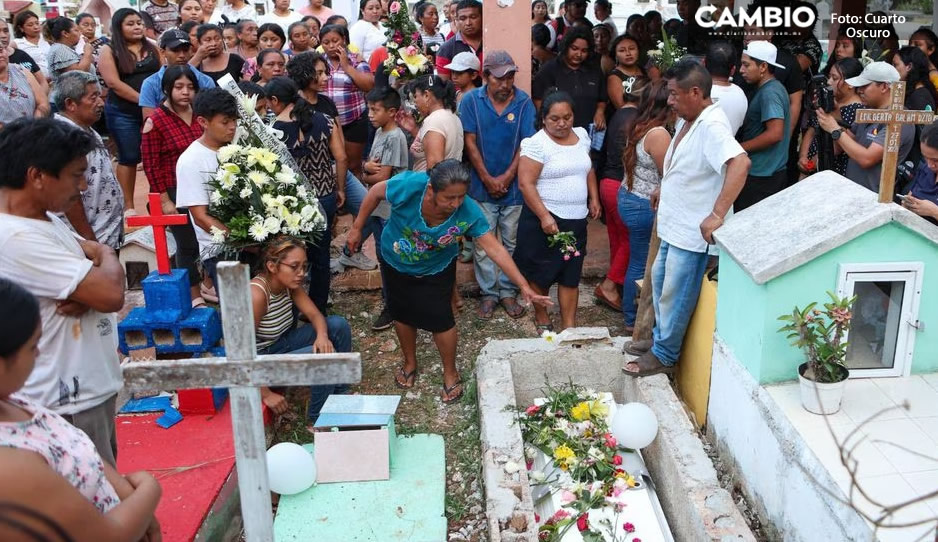 ¡Hasta siempre! Entierran a niña de 6 años aplastada en elevador de Imss Quintana Roo