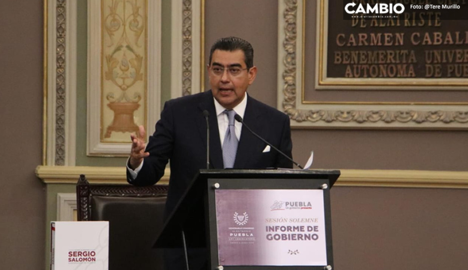 Sergio Salomón rinde su primer informe de gobierno ante el Congreso (VIDEO)